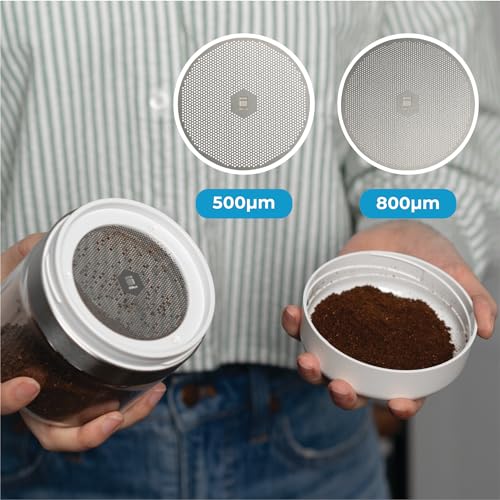 SHELBRU Coffee Sifter/Sieve for Microfines in Coffee Grounds - 2 Stainless Steel Filters Included - 800um for Coarse Ground, 500um for Medium Ground - Image 4