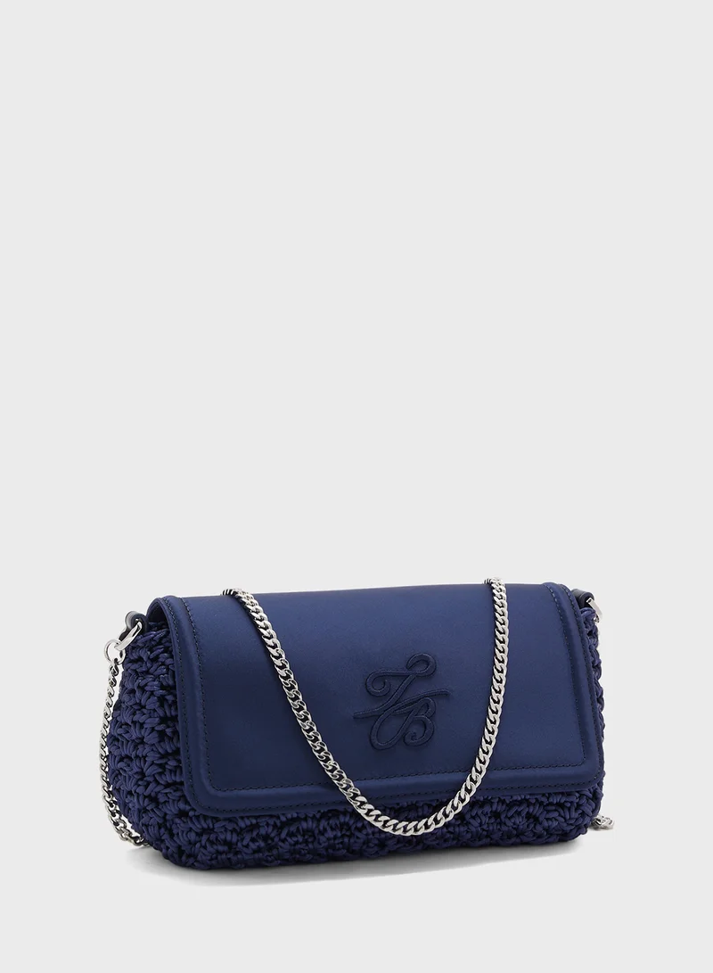 Ted Baker Evaalin Logo Detailed Flap Over Crossbody