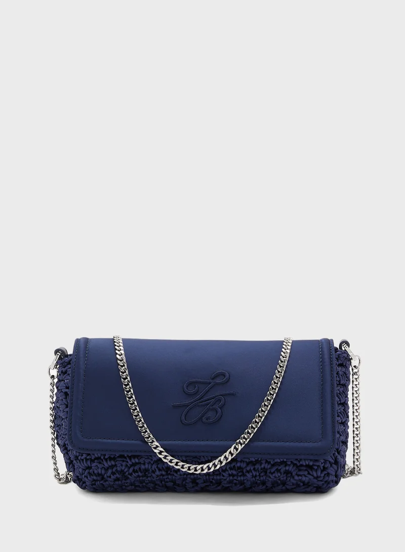 Ted Baker Evaalin Logo Detailed Flap Over Crossbody