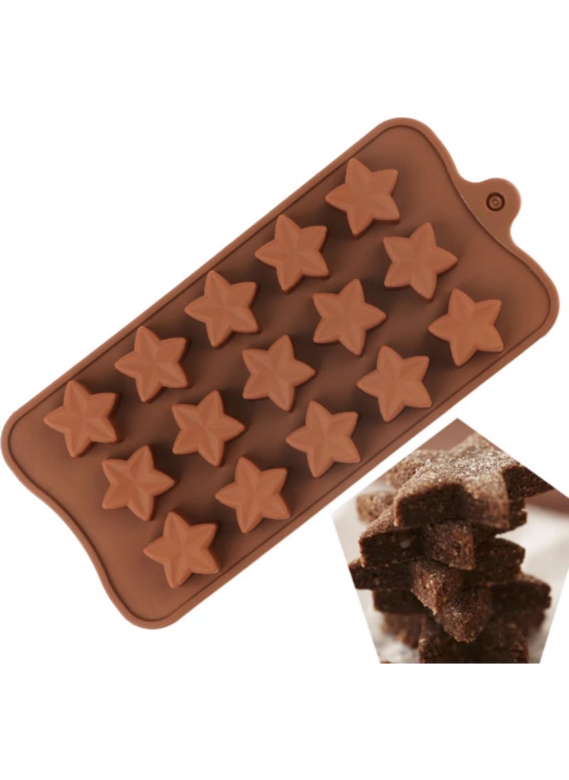 Pastry Planet - Silicone Chocolate Mold Star Pattern - Image 1