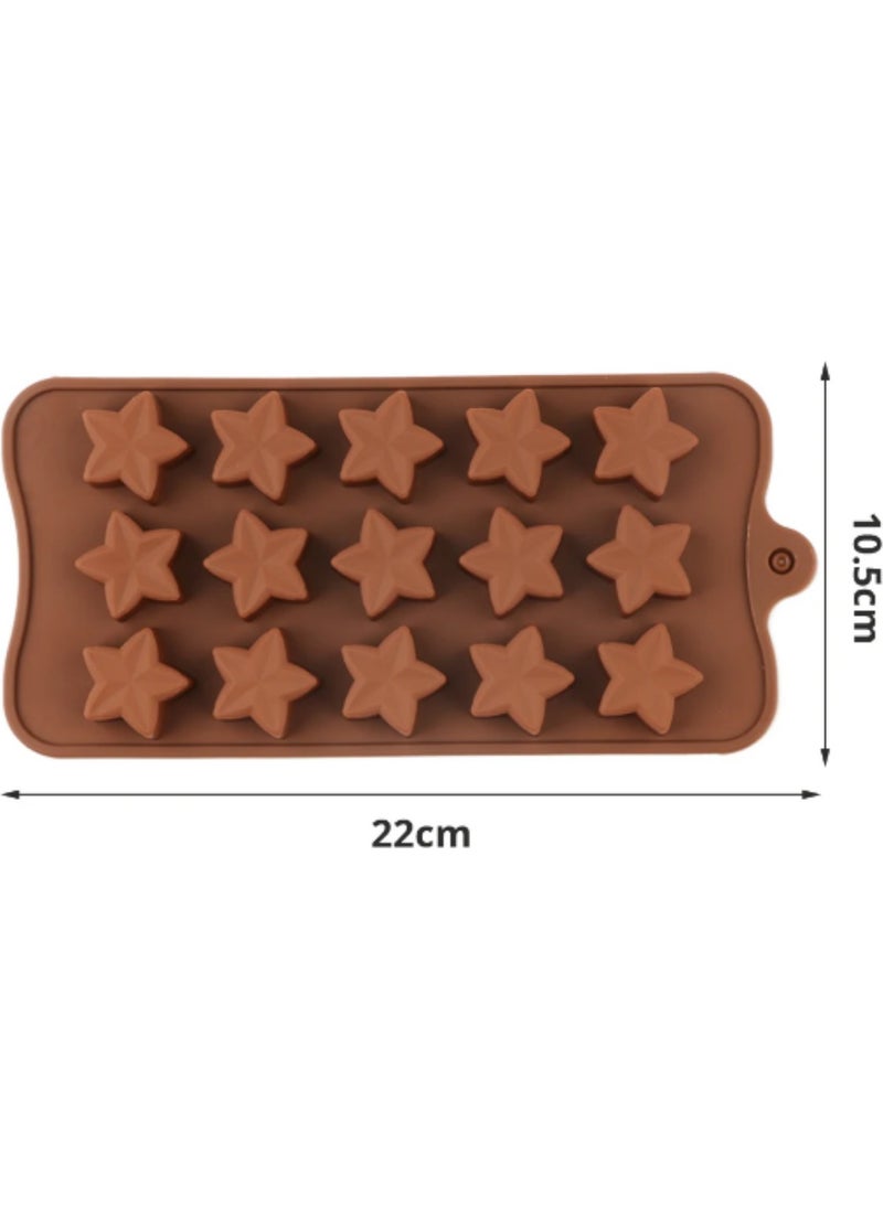 Pastry Planet - Silicone Chocolate Mold Star Pattern - Image 1