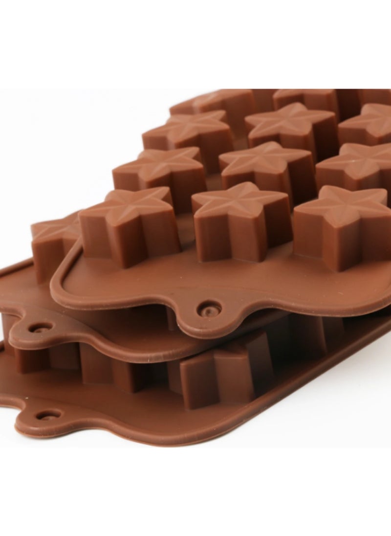 Pastry Planet - Silicone Chocolate Mold Star Pattern - Image 1