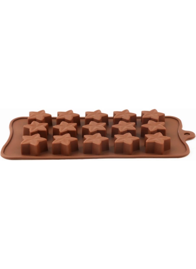 Pastry Planet - Silicone Chocolate Mold Star Pattern - Image 1