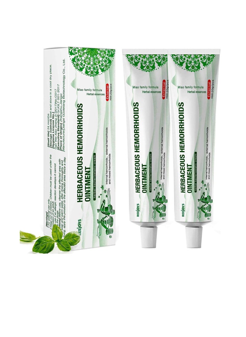 REEJOYS Hemorrhoid Cream Treatment 0.9oz Pack of 2  - Image 1