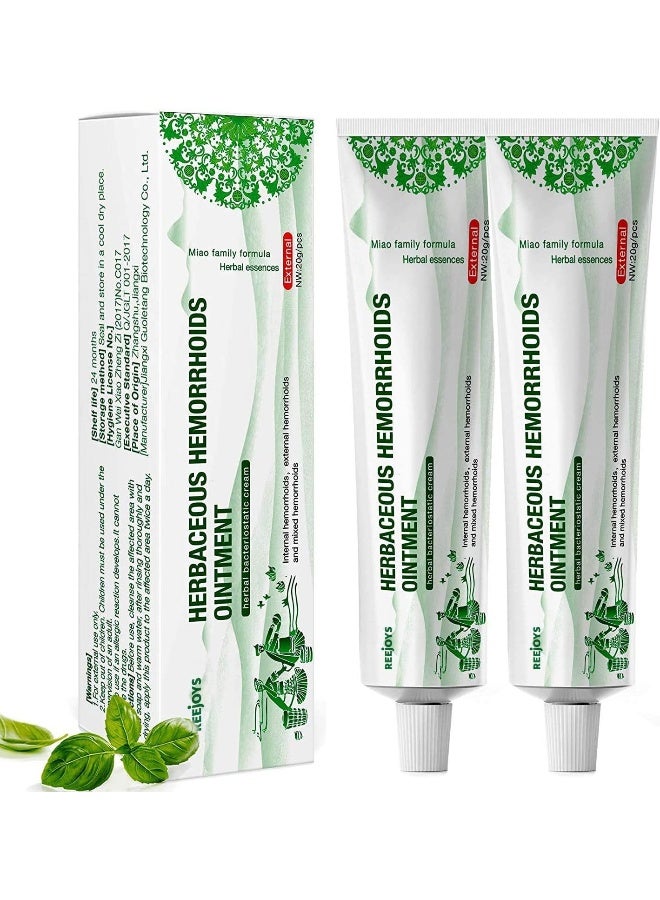 REEJOYS Hemorrhoid Cream, Hemorrhoid Treatment (0.9 oz/Pack) 2 Packs - Image 1