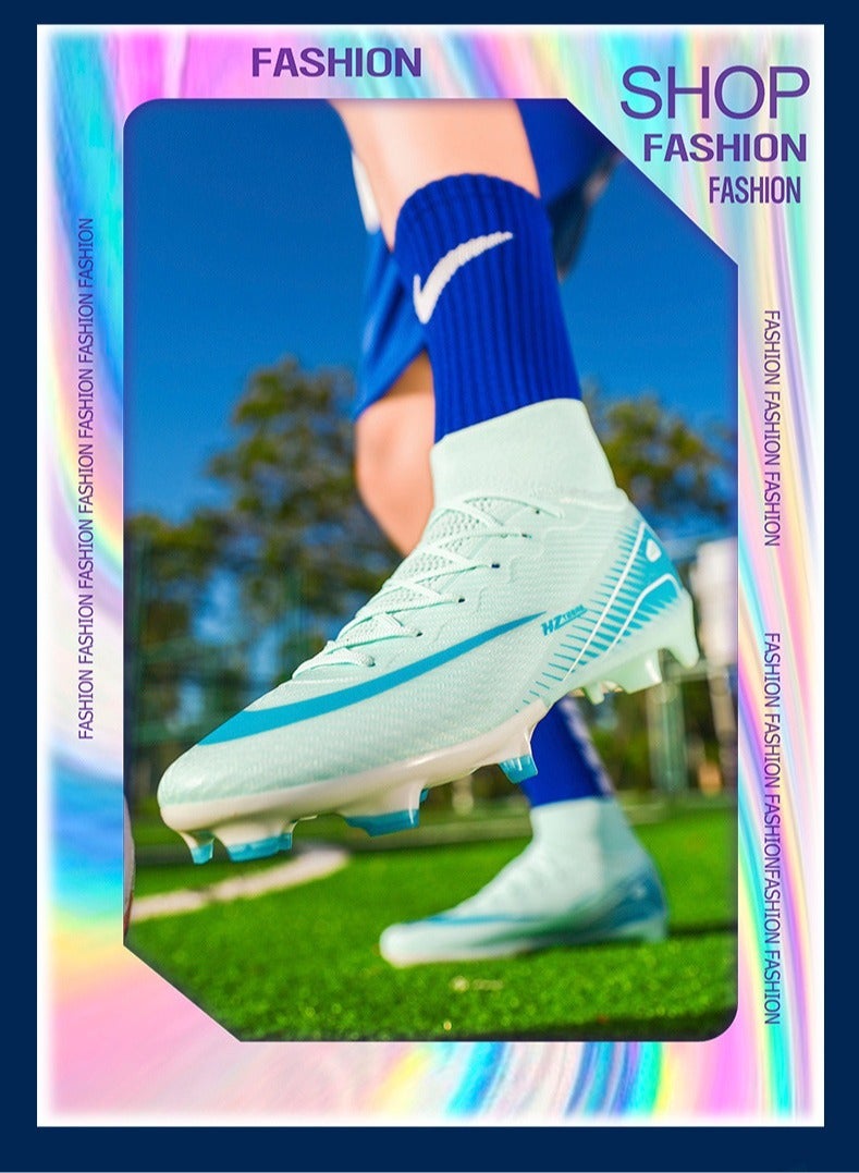 SKT Shiketro Low-Top Football Shoes, Long-Spike World Cup TF Broken-Spike Grass Football Shoes For Male And Female Students, Personalized High-Top Sports Shoes  - Image 3