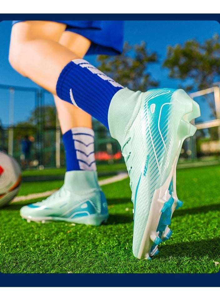 SKT Shiketro Low-Top Football Shoes, Long-Spike World Cup TF Broken-Spike Grass Football Shoes For Male And Female Students, Personalized High-Top Sports Shoes  - Image 4
