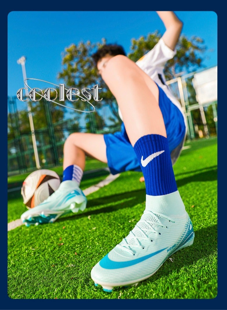 SKT Shiketro Low-Top Football Shoes, Long-Spike World Cup TF Broken-Spike Grass Football Shoes For Male And Female Students, Personalized High-Top Sports Shoes  - Image 5