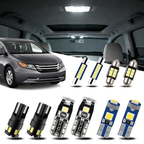 EASY EAGLE LED Interior Car Lights for Honda-Odyssey-2011-2017: 18 Piece Kit White LED Light Bulbs - Super Bright 6000K + Install Tool - Image 1