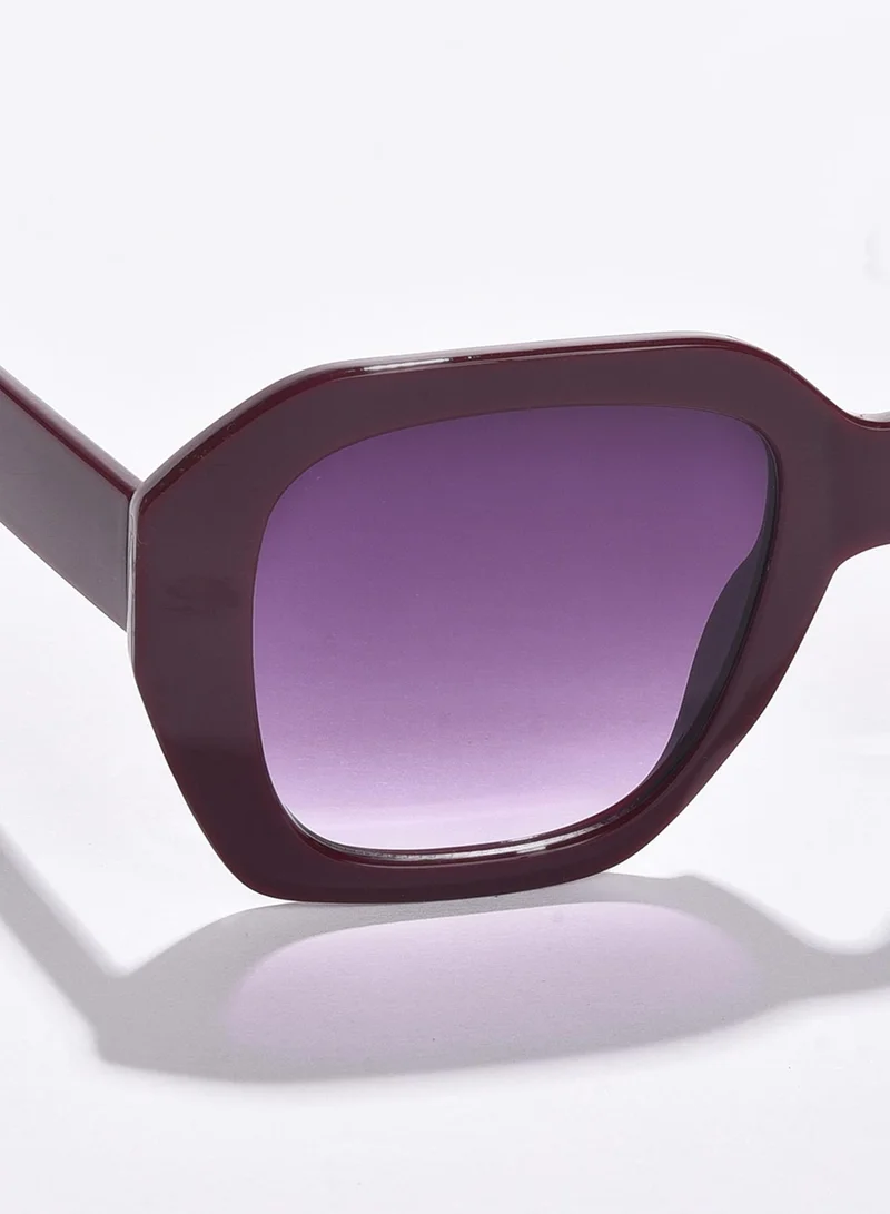 Haute Sauce Black Lens Purple Wayfarer Sunglasses