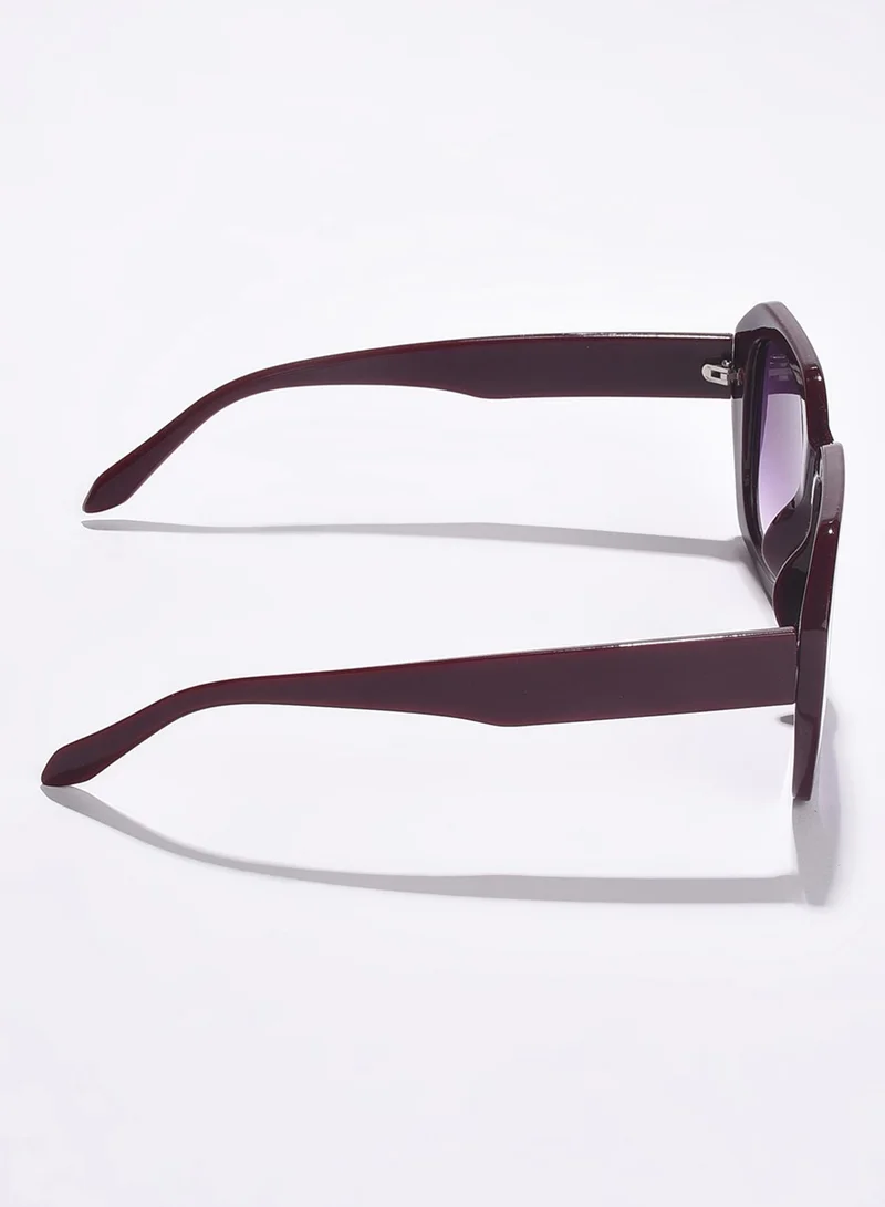 Haute Sauce Black Lens Purple Wayfarer Sunglasses