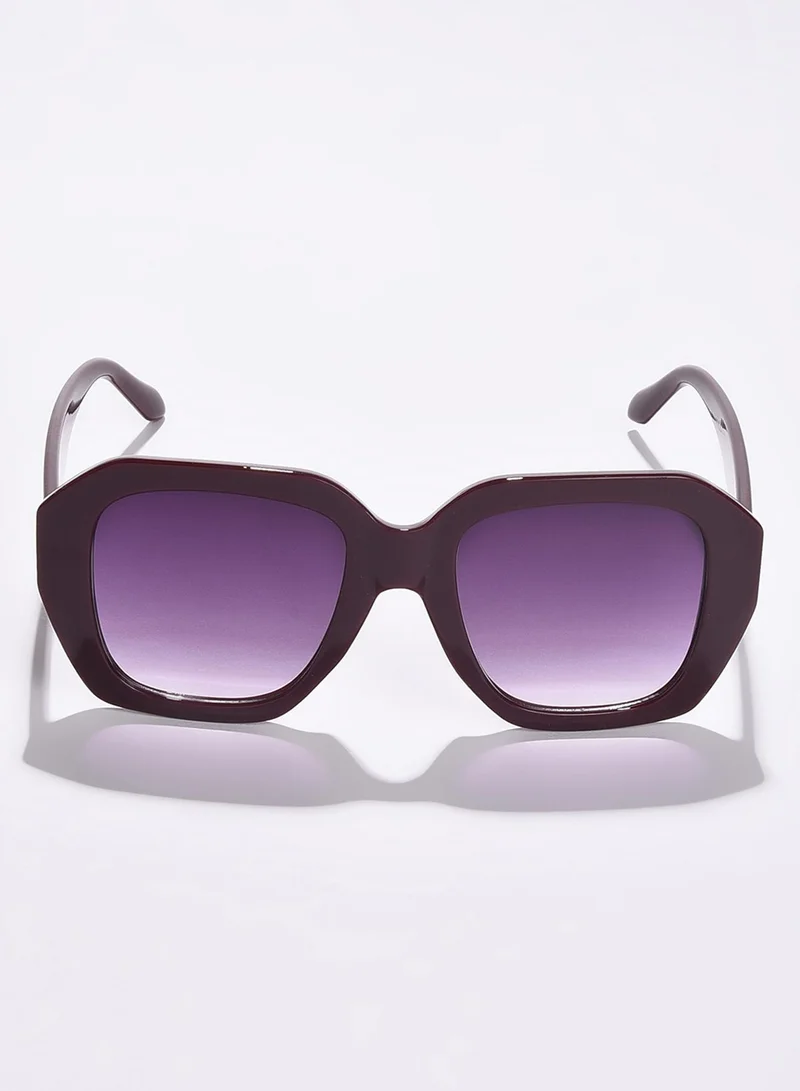 Haute Sauce Black Lens Purple Wayfarer Sunglasses