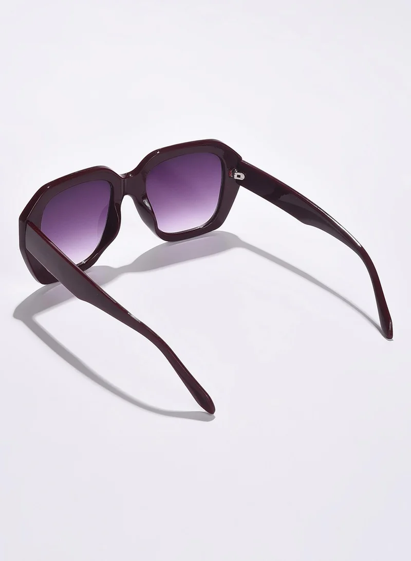 Haute Sauce Black Lens Purple Wayfarer Sunglasses