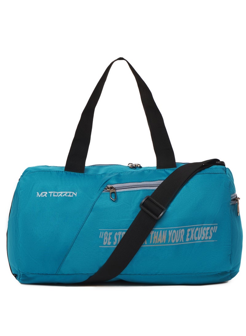 STORYTELLER MRTORRIN RR Gym Bag With Shoes Compartment Light Weight Sports Bag Travel Duffle Bag For Men and Women Blue - Image 1