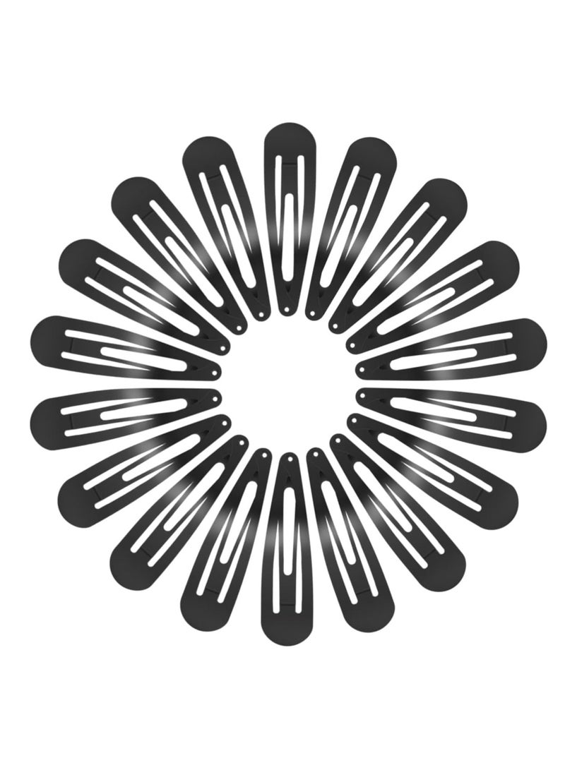 مملكة الإكسسوارات إكسسوارات شعر تيك تاك كينجدوم من أكسسورايز للنساء والفتيات (أسود غير لامع، متوسط (عبوة من قطعتين) 24 قطعة) - Image 2