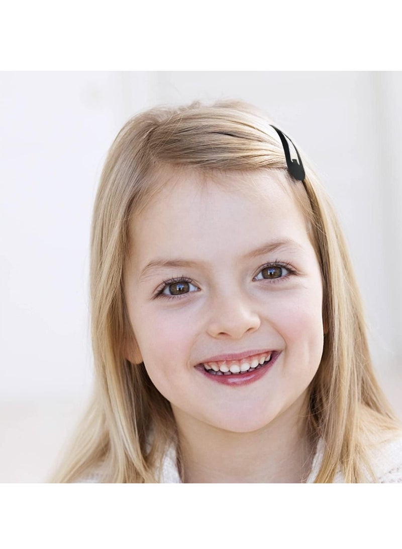 مملكة الإكسسوارات إكسسوارات شعر تيك تاك كينجدوم من أكسسورايز للنساء والفتيات (أسود غير لامع، متوسط (عبوة من قطعتين) 24 قطعة) - Image 5