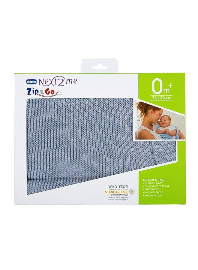 Chicco Tricot Blanket Light Grey - Image 1