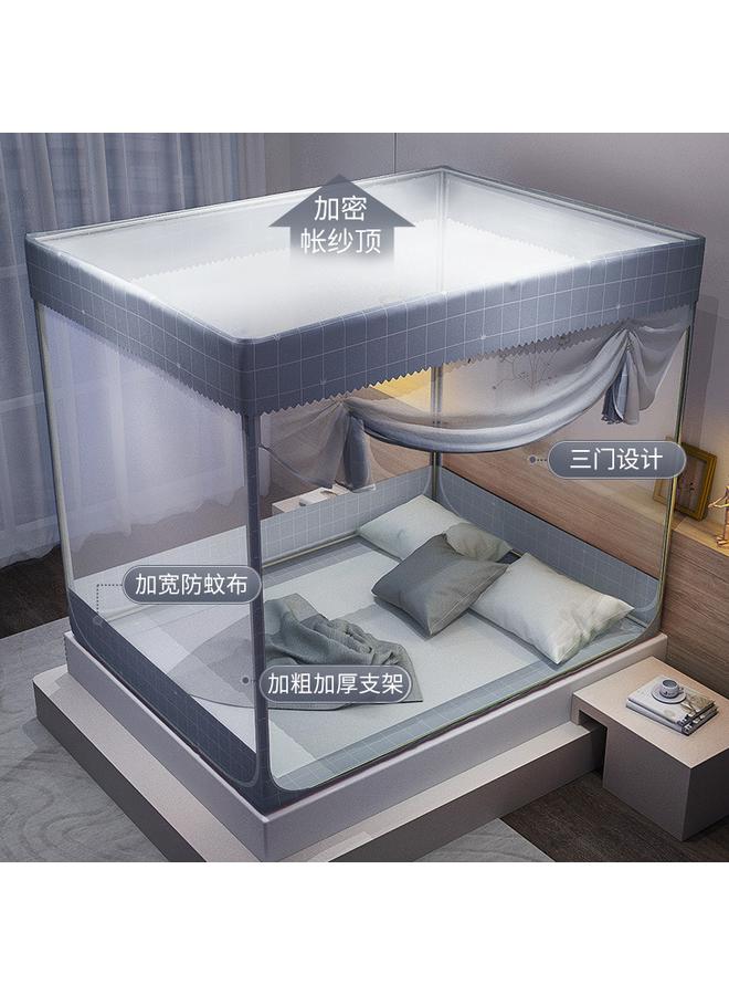 Bluejw Household Mosquito Net High-grade Children's Drop-resistant Mongolian Yurt Sitting-bed Type Internet-famous Anti-mosquito Net Portable Foldable For Clearance - Image 1