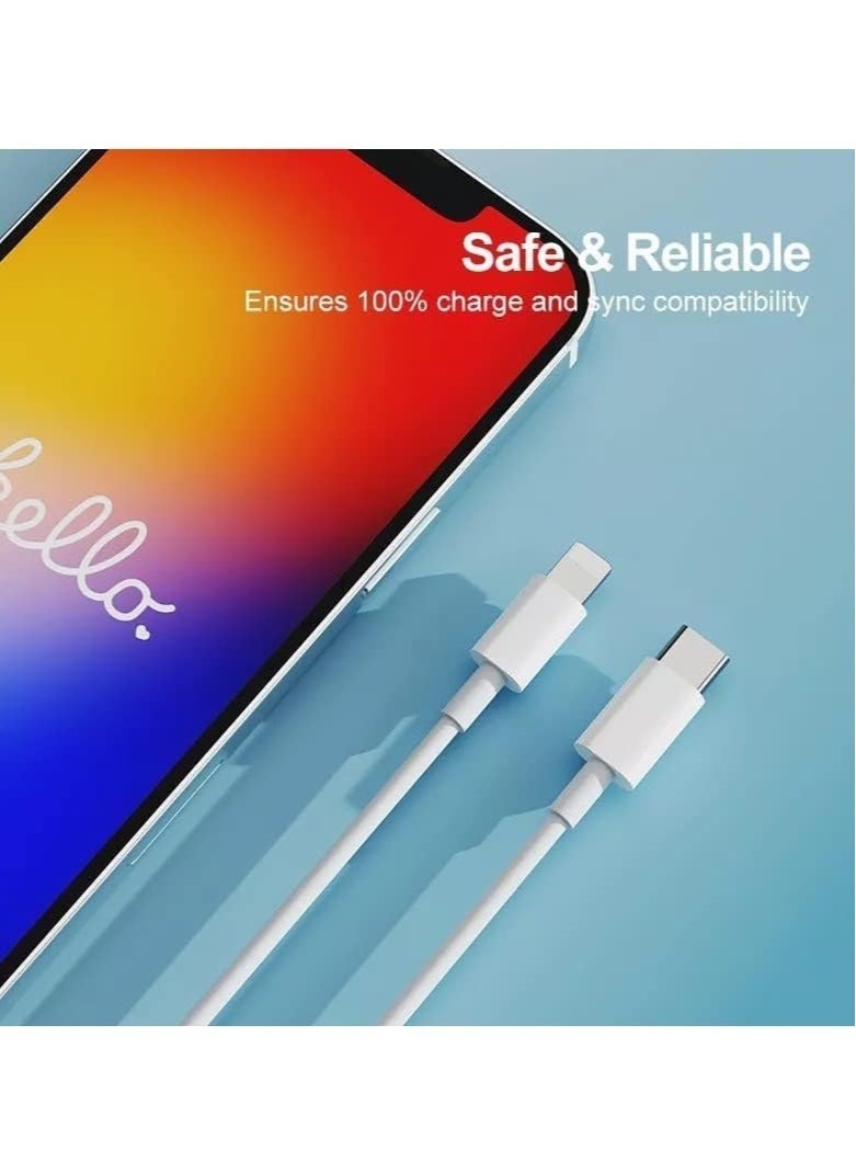 ELTRAZONE - USB C to Lightning Cable 20W Fast Charging [MFi Certified] Compatible with iPhone 13 Pro Max/12/11 Pro/X/XS/XR/8 Plus/AirPods Pro - Image 1