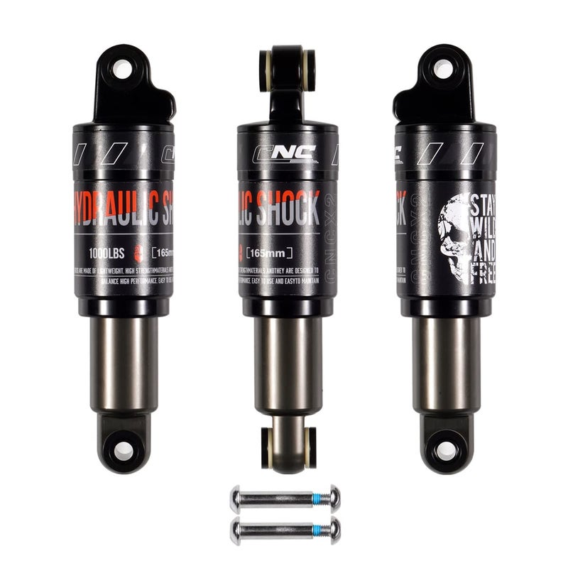 CNCLOL Mountain Bike Rear Shock 120mm125mm150mm165mm185mm190mm200mmBicycle Shock Absorber Hydraulic Rear Suspension Shock for MtbMtnebikeDmn