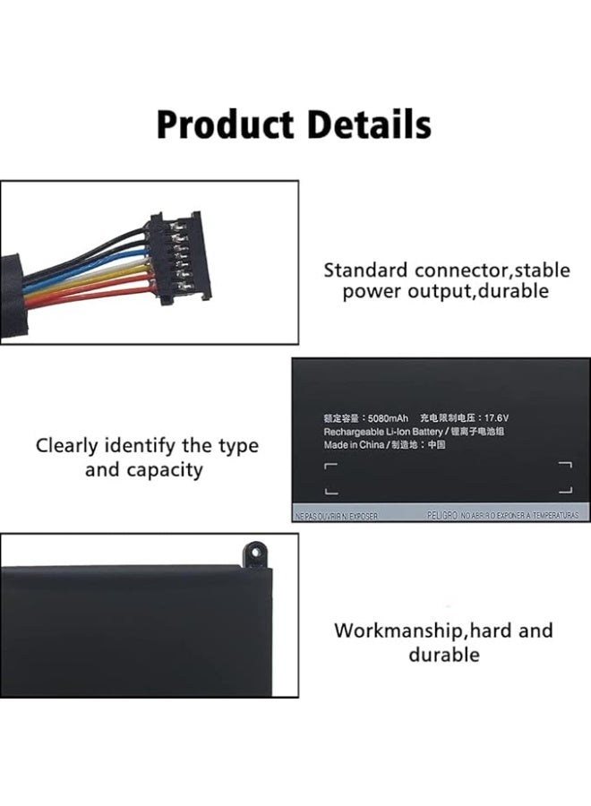 Terabyte L17C4P72 Battery Compatible for Lenovo X1 Extreme Gen 1/ Gen 2 Gen 1/ Gen 2 Series SB10Q76928 01AY968 L17M4P72 L18M4P71 SB10S57317 01YU911 15.36V 80Wh - Image 2