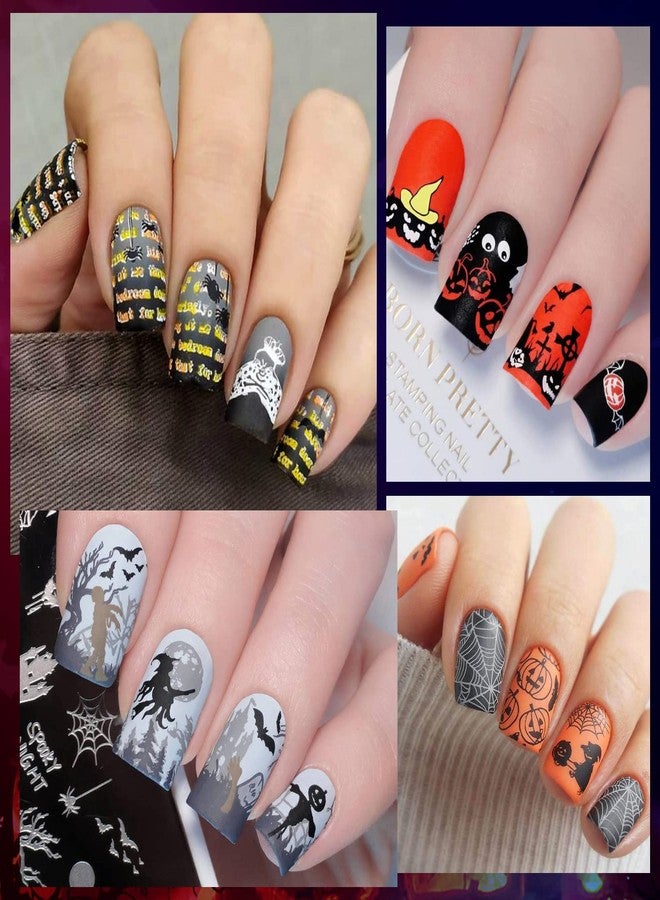 Born Pretty Christmas Nail Stamping Plates Nail Art Design Kit Fall Winter - Image 4