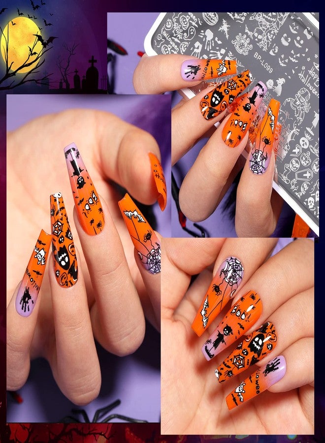Born Pretty Christmas Nail Stamping Plates Nail Art Design Kit Fall Winter - Image 5