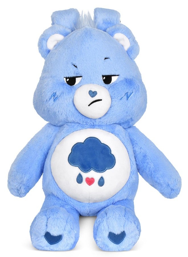 iscream Care Bears Grumpy Bear Shaped 16"x 12" Furry Backpack with Adjustable Straps And Zipper Closure - Image 1