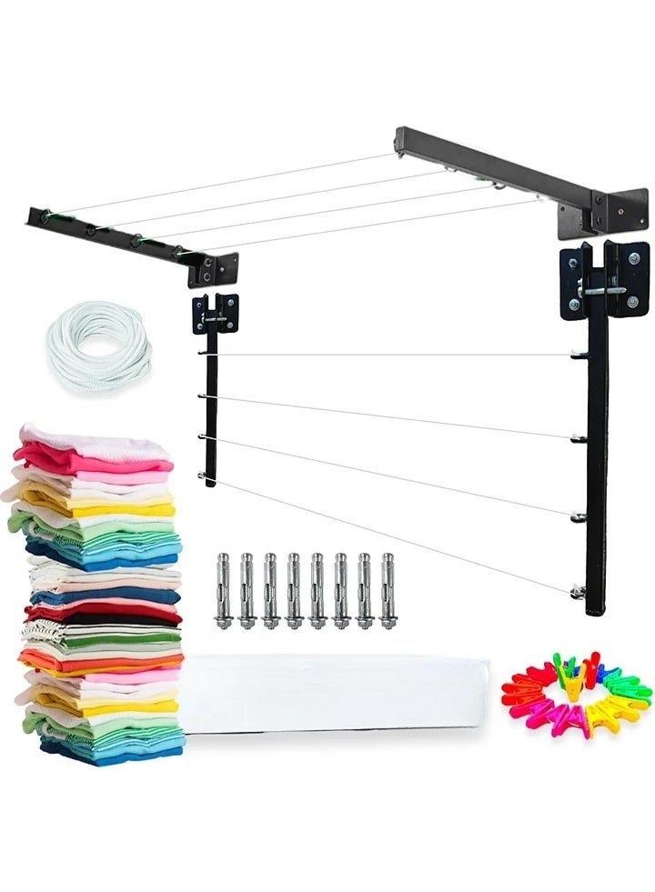 13-Rope Foldable Clothes Drying Rack – A practical solution for drying clothes and organizing space at home. - Image 3