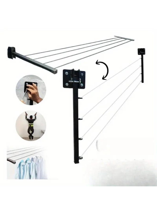 13-Rope Foldable Clothes Drying Rack – A practical solution for drying clothes and organizing space at home. - Image 2