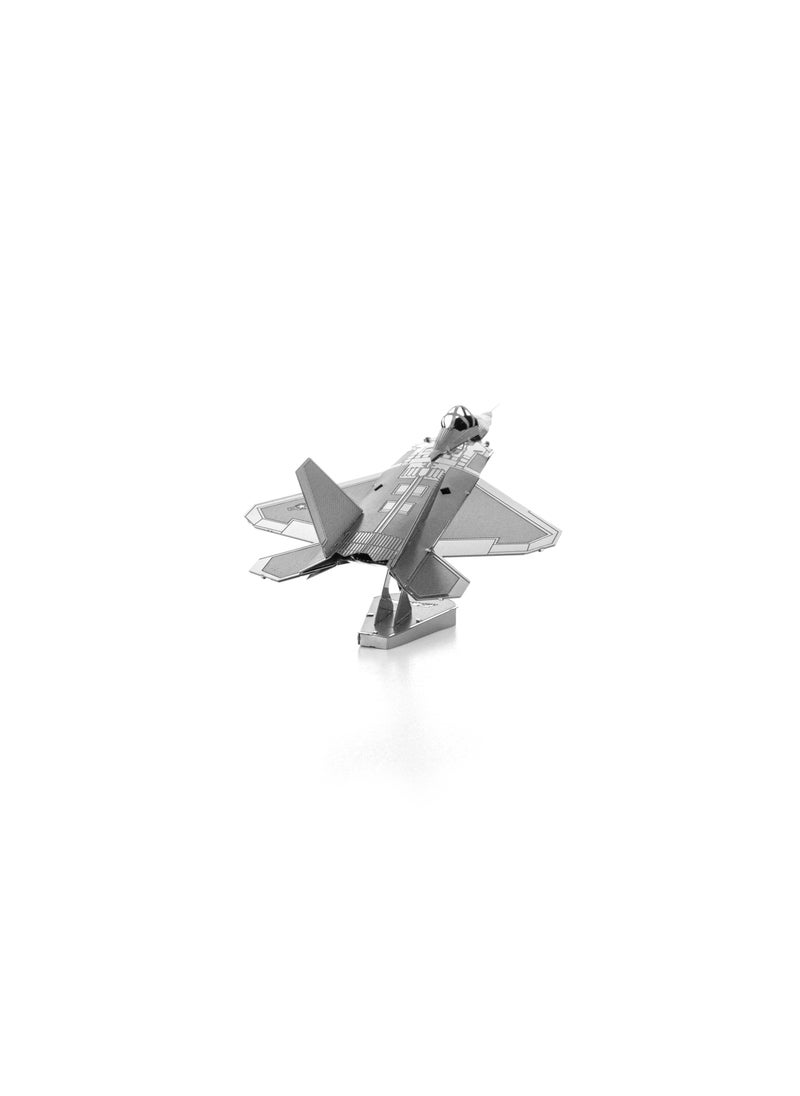 Metal Earth Metal Earth F-22 Raptor Airplane 3D Metal Model Kit Fascinations  - Image 4