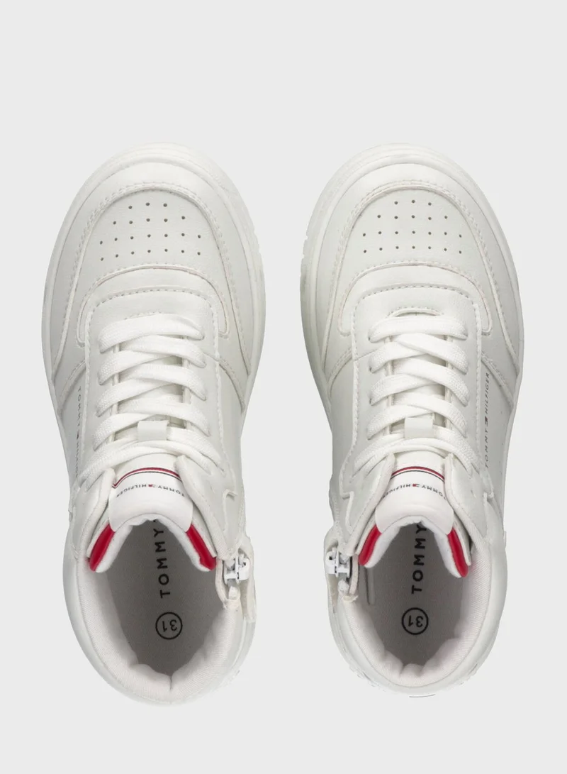 TOMMY HILFIGER Kids High Top Zipper Sneakers