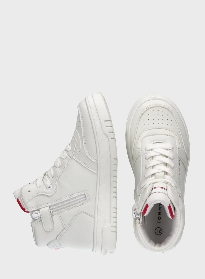 TOMMY HILFIGER Kids High Top Zipper Sneakers