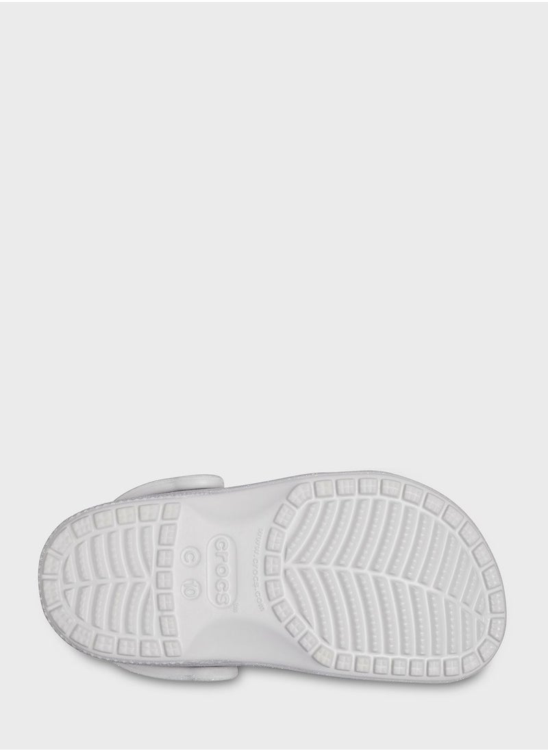 crocs - Kids Classic Glitter Clog Sandals - Image 1
