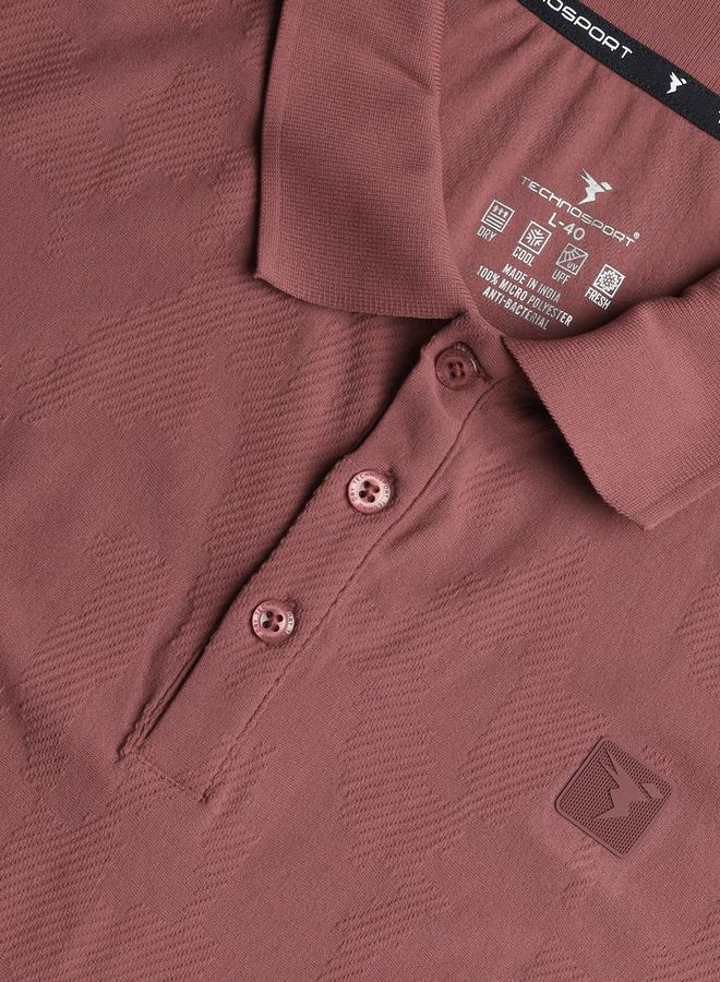 Technosport Men Jacquard Slim Fit Polo - Image 5