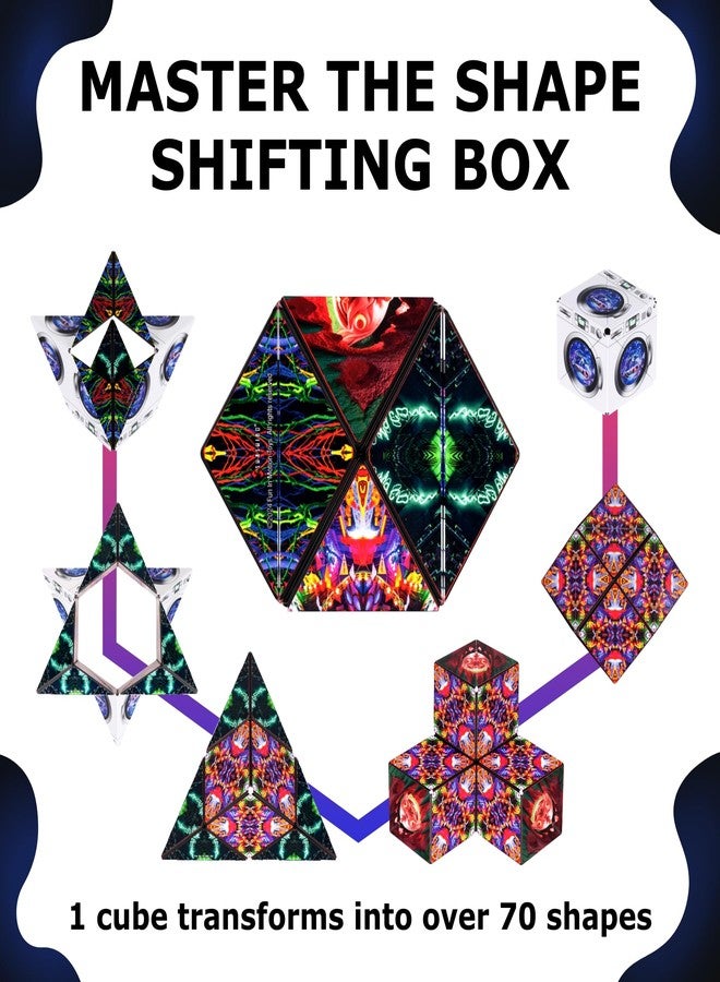 Shashibo DODECA Magnetic Puzzle Cube, Sensory Fidget Toy for Adults & Kids, Stress Relief Fidget Toy for All Ages, Cool Fidget Toys for Desk, Shape Shifting Box, 100+ Possible Shapes - Image 4