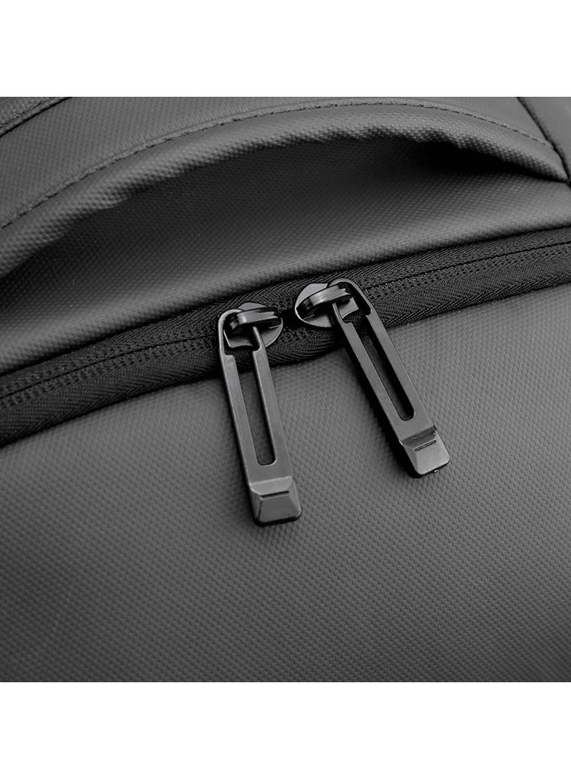 هايك Hike Unisex Polyester Backpack 17.5-inch Water Resistant Computer Bag with Built in USB Port for Men and Women, HK2105-GREY - Image 5