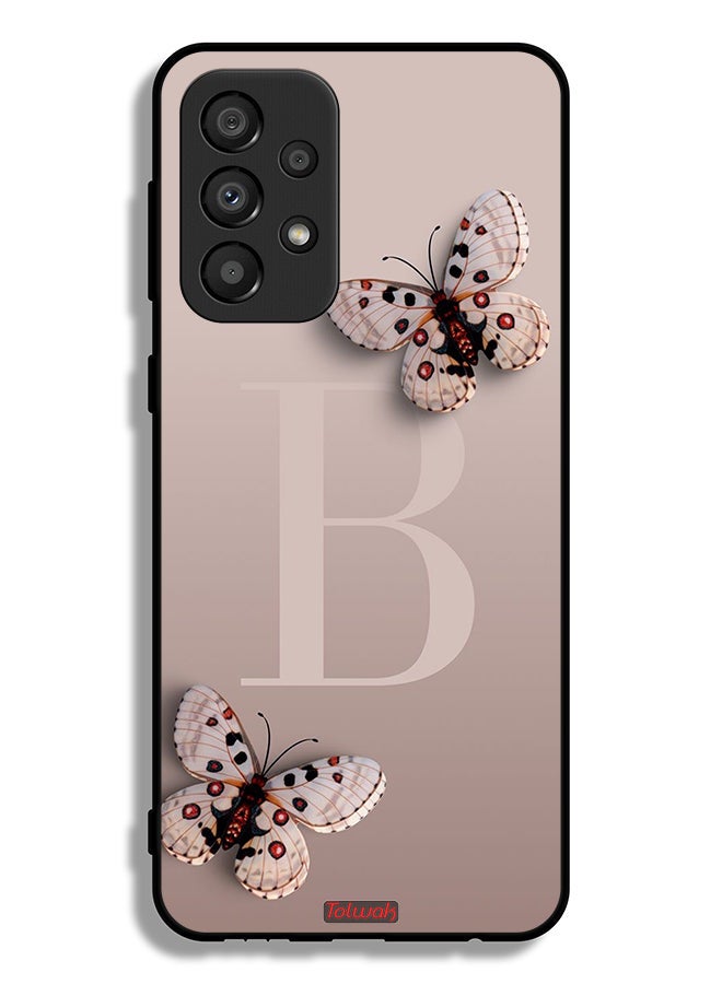 Tolwak غطاء حماية سامسونج جالاكسي A33 5G بتصميم فراشات - Image 1