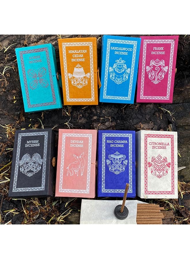 Incense Sticks 40 Sticks Nepalese 100 Percent Handmade Natural Scent Stick Organic Long Lasting Aroma For Positivity And Pure Air Aromatherapy For Stress Relief Meditation Gift Set Frankincense - Image 2