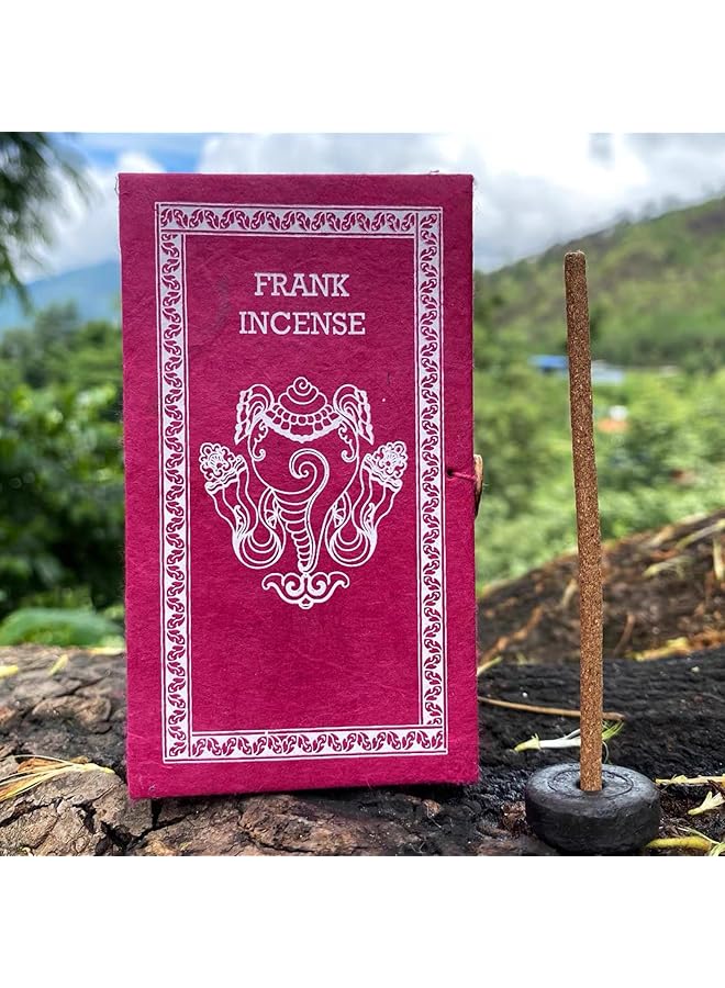 Incense Sticks 40 Sticks Nepalese 100 Percent Handmade Natural Scent Stick Organic Long Lasting Aroma For Positivity And Pure Air Aromatherapy For Stress Relief Meditation Gift Set Frankincense - Image 1