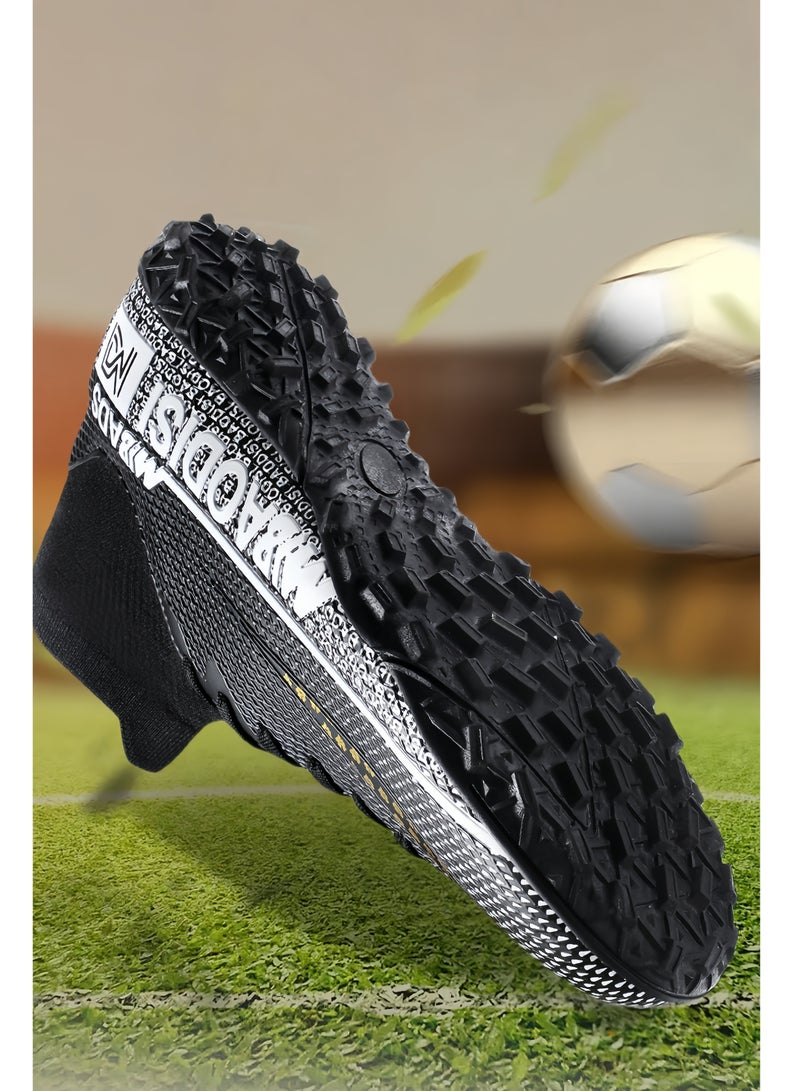 SKT Shiketro Men's Football Shoes Hard Ground Football Shoes Outdoor and Indoor Professional Youth Boys' Football Shoes Men's and Women's Football Shoes - Image 2