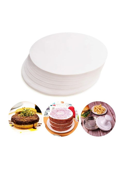 300pcs Burger Patty Paper Rounds for 4.5 Inch Burger Press Baking Parchment Round Hamburger Patty Paper Sheet for Separating Burger Patty Cookies and More
