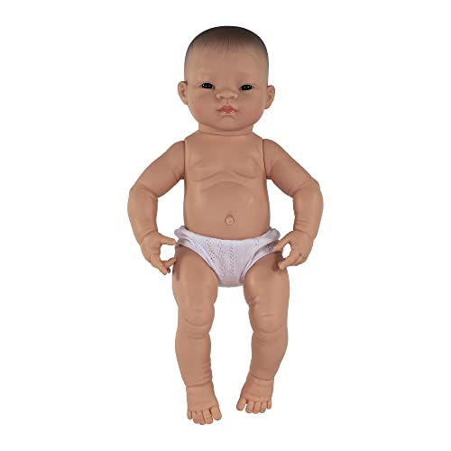 Miniland Doll 15 3/4'' Newborn Asian Girl - Made in Spain, Anatomically Correct, Quality - Image 3
