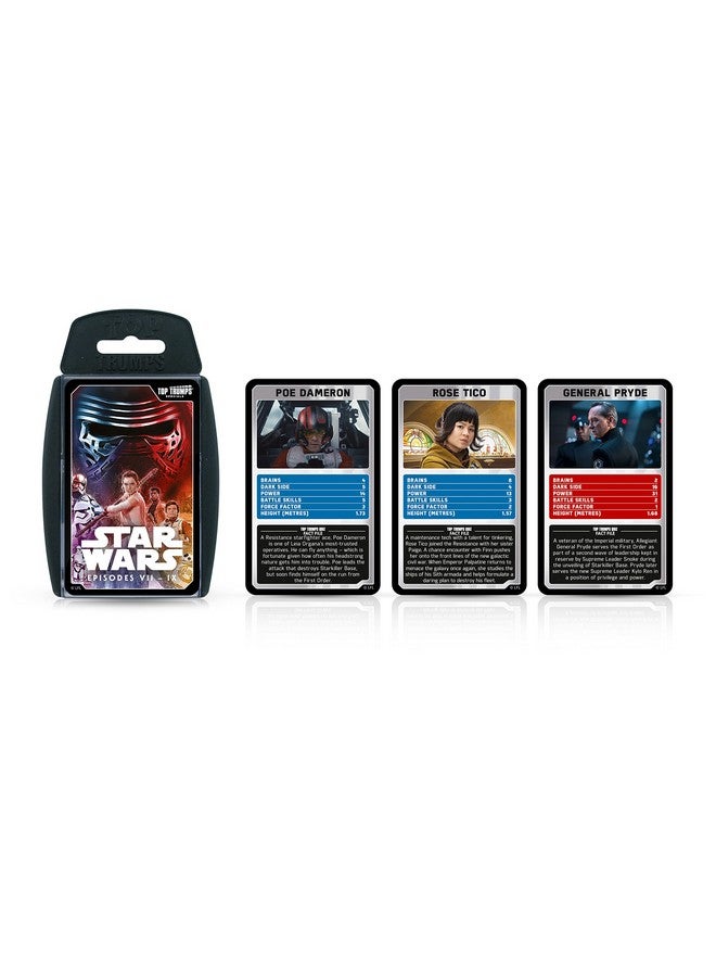 Top Trumps Top Trumps Card Game Star Wars Episodes 7-9 - Family Games For Kids and Adults - Learning Games - Kids Card Games for 2+ Players - Kid War Games - Card Games for Families - Card Wars - For 6 plus kids - Image 2