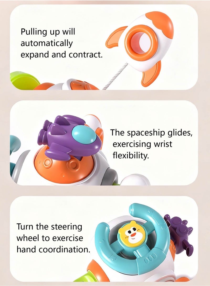 Montessori Baby Activity Cube Toy | 6-Sided Learning Center Develops Hand-Eye Coordination, Focus & Curiosity | Sensory Toy with Pulling, Rotating & Pressing Games for 1 Year Olds - Image 5