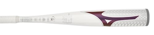 Mizuno Finch Youth Tee Ball Softball Bat (-13) | Youth - Girls Aluminum Fast Pitch BAT | White-Iridescent | 12OZ | 25 INCHES - Image 3