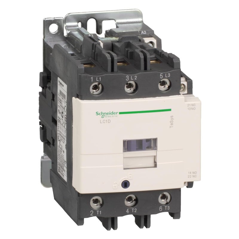 Schneider Electric كونتاكتور SCHNEIDER ELECTRIC 600 فولت 80 أمبير IEC خيارات إضافية LC1D80B7 مجموعة لقم ميكانيكية - 4 - Image 5