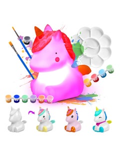 SYOSI Paint Your Own Unicorn Lamp Art Kit Unicorn Lamp Art Kit for Teens Boys Girls DIY Crafts Night Light Room Decorations Birthday Gifts for Kids Creative Toy Art Supplies for Kids Ages 3-12+ 4.5in  - Image 1