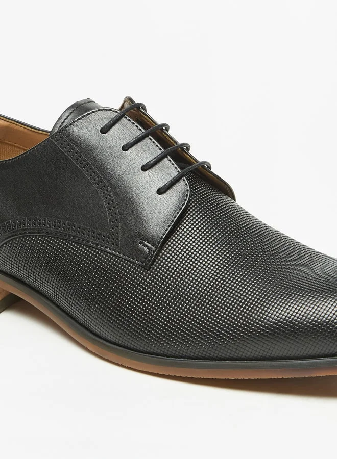 DUCHINI Men's Derby Shoes with Lace-Up Closure