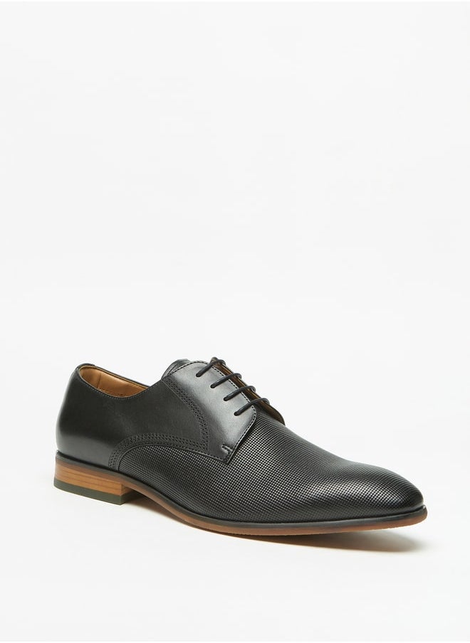 DUCHINI Men's Derby Shoes with Lace-Up Closure  - Image 1